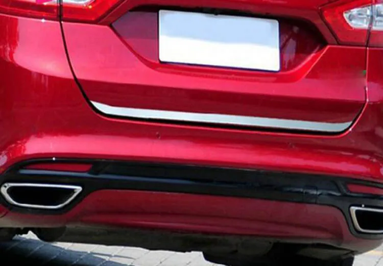 Stainless steel Tail Rear Trunk Lid Cover Trim For Ford Fusion Mondeo 2017-2018