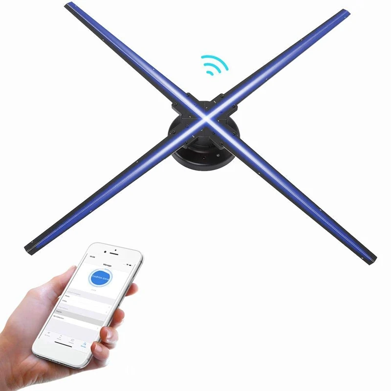 

Shenzhen factory 70cm 1024*1024 wholesale 3d hologram led fan with wifi app