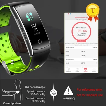 

2018 Smart bracelet IPS color screen IP68 professional waterproof blood pressure blood oxygen monitoring smart band wristband