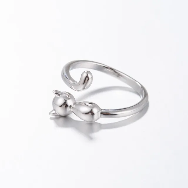 Shuangshuo Vintage Matte Cat Rings For Women Cute Animal Kitty Ring Engagement Anillos Anel Masculino In From Jewelry Shuangshuo Vintage Matte Cat Rings For Women Cute Animal Kitty Ring Engagement