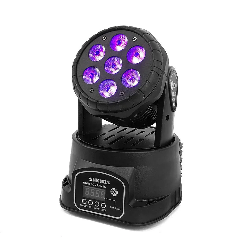 

Factory outlet LED 7x18W Moving Head light 6IN1 RGBWA+UV Professional for Effect stage for Disco DJ Music Party Club Dance