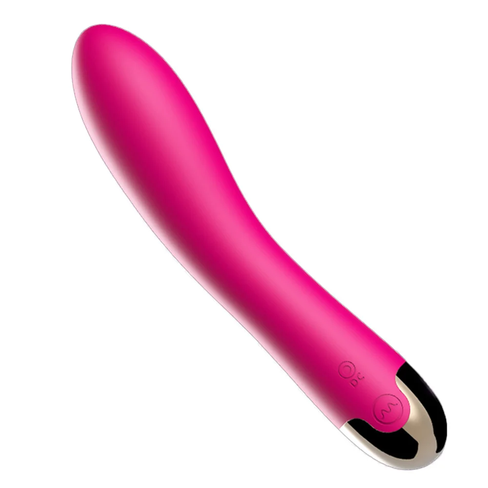 Curved realistic silicone dildo