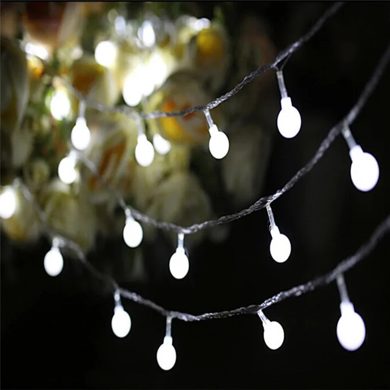thumbnail image 1 of 1M/2M/3M/4M/5M/10M/20M 160Led Balls Fairy String Decorative Lights Battery Operated Wedding Christmas Outdoor Garland Decoration, 1 of 5