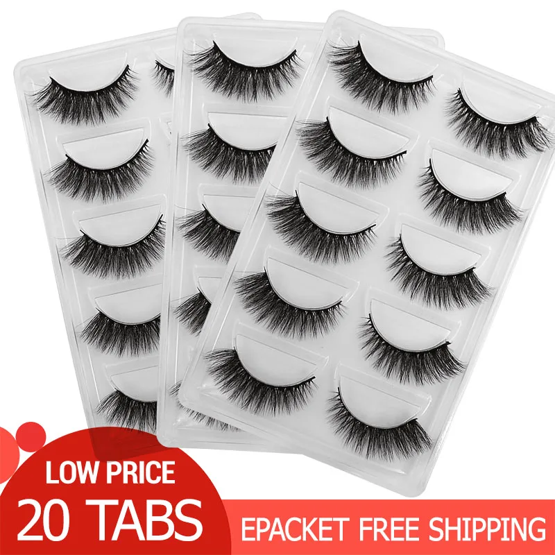 

100 pairs Wholesale Eyelashes Natural Mink Eyelashes False Eyelash Mink Lashes Makeup Eye Lashes maquiagem faux cils