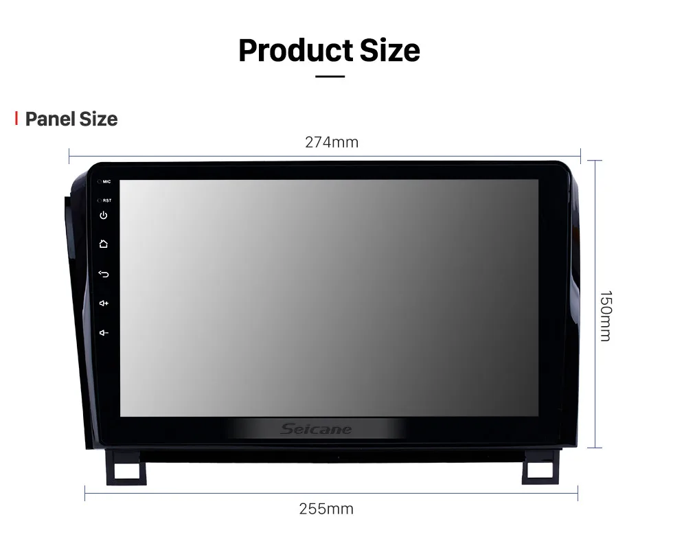 Discount Seicane 10.1 inch HD touchscreen Radio GPS Navigation System Android 8.1 for 2006-2015 TOYOTA Sequoia Support Radio Carplay 18