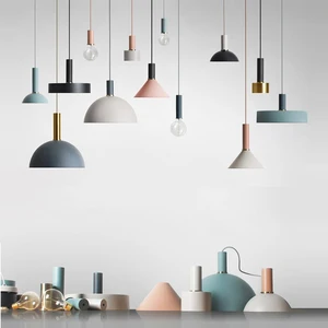 Nordic Loft Simple Pendant Lights E27 LED Modern Creative Hanging Lamp Design DIY for Bedroom Living Room Kitchen Restaurant