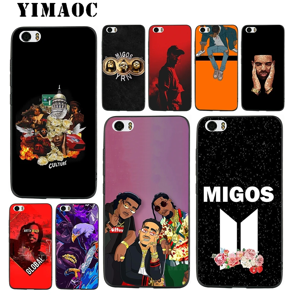 YIMAOC Migos Hip Pop star Soft Silicone Case for Xiaomi Redmi 6 Note 4X 4A 5A 5 Plus MiA1 A2 Pro Lite Mi 8 A1 |