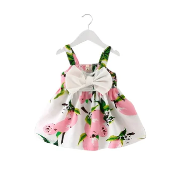 

Summer Cotton baby girls dress cute Floral style children clothing for 0-3 year