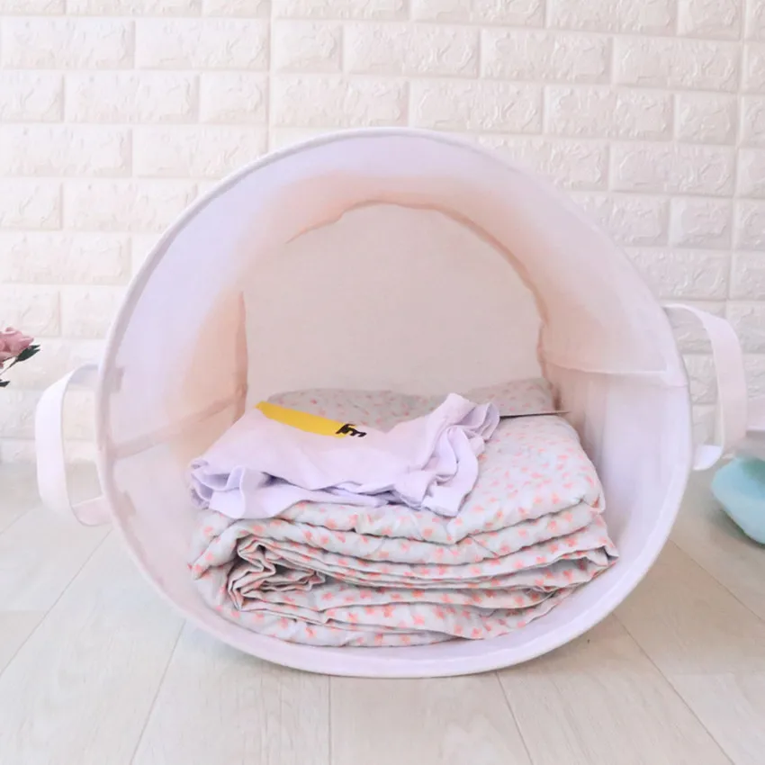 40*50 سنتيمتر سلة الغسيل القابلة للطي تخزين برميل الدائمة لعب الملابس دلو حامل الحقيبة الكتان المنزلية المنظم