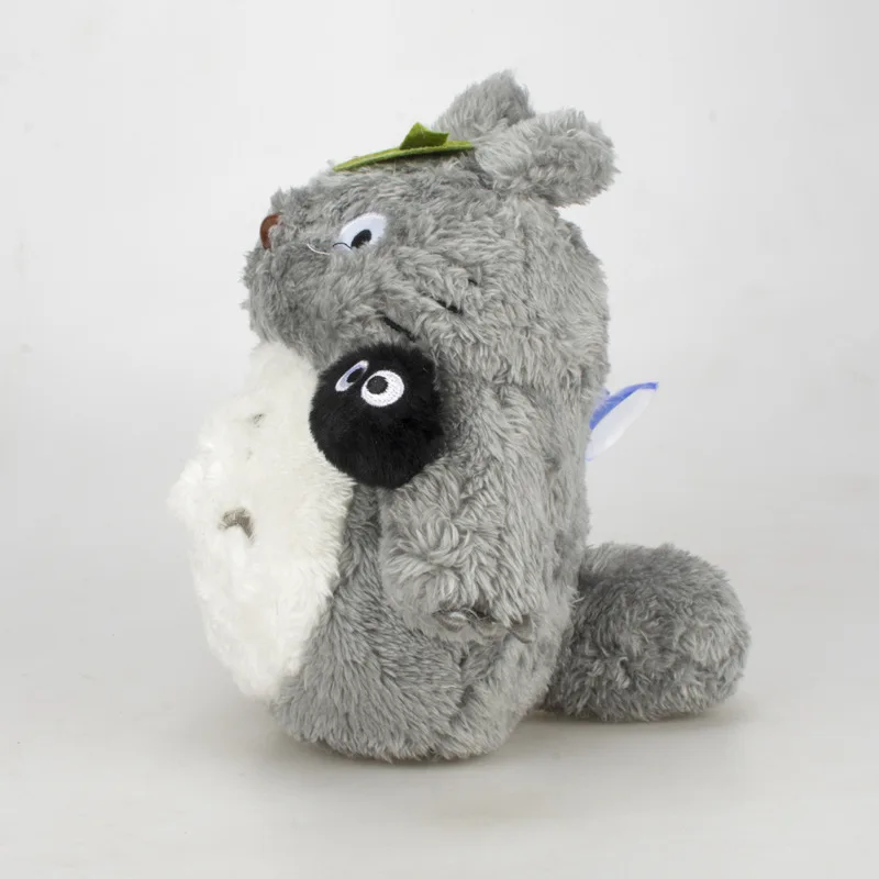 My Neighbor Totoro Plush Toy Kawaii Anime Lotus Leaf Totoro Coal Black Briquettes Dolls 5pcslot 17cm  (4)