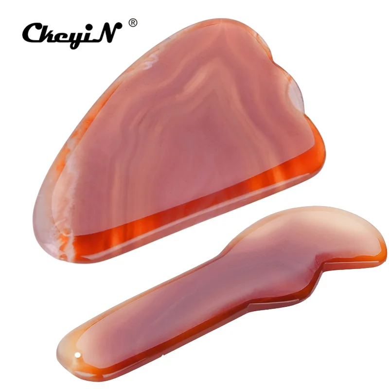 2 Types Body Scraping Board Facial Eye Acupoint Massager Gua Sha Stick