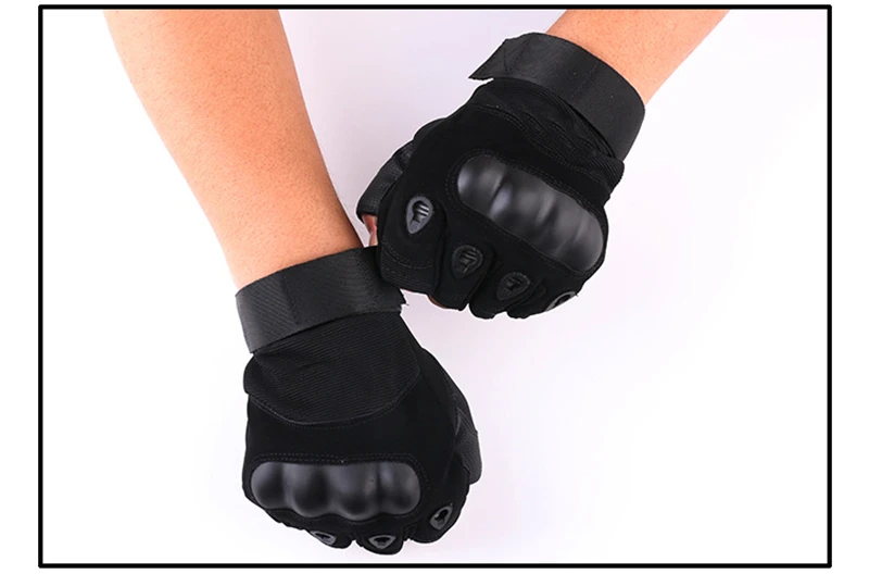 Half Finger Work Tactical Gloves Army Shooting Airsoft Bicycle Motorcross Cycling MTB GEL Combat Knuckle Protective Gloves