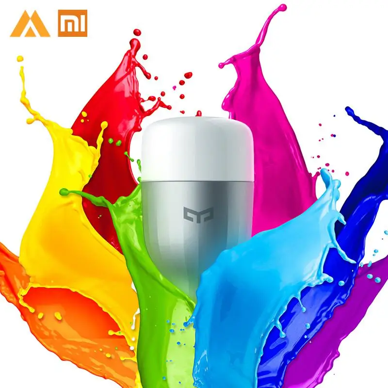 

Xiaomi Yeelight Light Bulb LED Smart Bulb 220V E27 9W 600 Lumens APP WIFI Remote Control RGBW