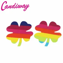 Candiway сексуальные радужные женские наклейки на грудь накладки на грудь сексуальный бюстгальтер Накладка для сосков одноразовая нагрудная паста невидимая Интимная