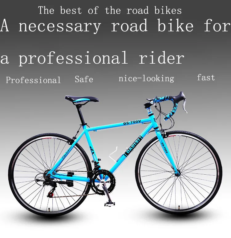 Clearance Road Bike Cycling bicycle 14 Speed Aluminum Alloy 26 inch Multicolor Options Curved handle racing bicycle 0