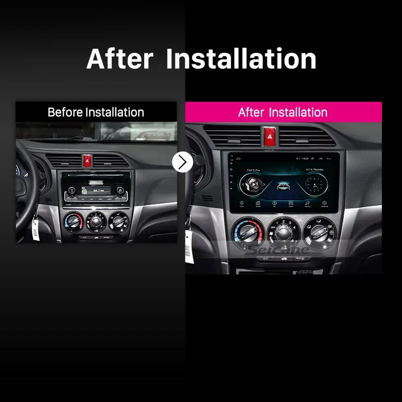 Top Seicane Navi 10.1" HD Car Stereo Player Android 8.1 GPS Double 2Din for Honda Crider 2018 2019 Autoradio with Bluetooth WIFI AUX 5