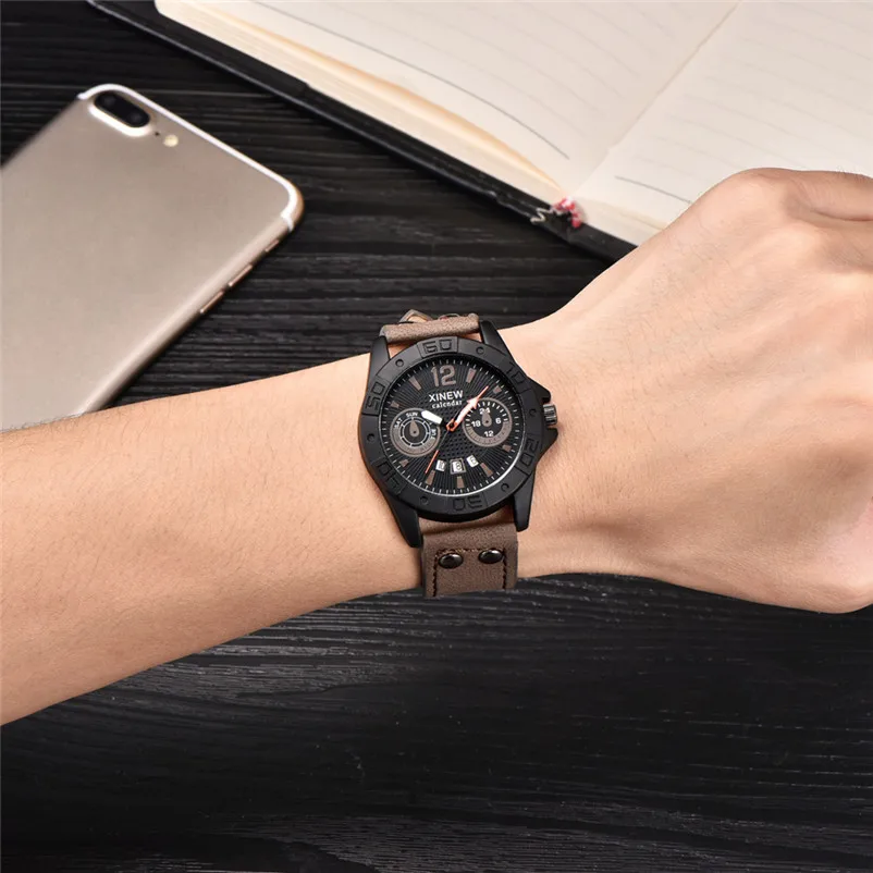 Luxury Analog Quartz Military Waterproof Stainless Steel Sport Analog Quartz Wrist Watch Men Male Clock relogio masculino 3M24 (12)
