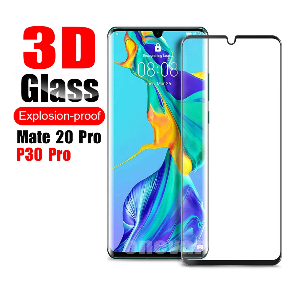 

3D Full Cover Tempered Glass for huawei p30 lite P20 Pro P10 Plus Screen Protector For Huawei Mate 20 Lite 20x Protective Glass