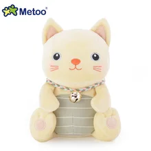 Top quality famous brand Metoo bells hold pillow doll plush kawaii yellow and grey cat and