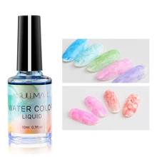 Дизайн акварельные чернила лак для ногтей гель с рисунком цветения эффект дыма смазывание пузырь DIY Дизайн Лак маникюр декор ногтей салон