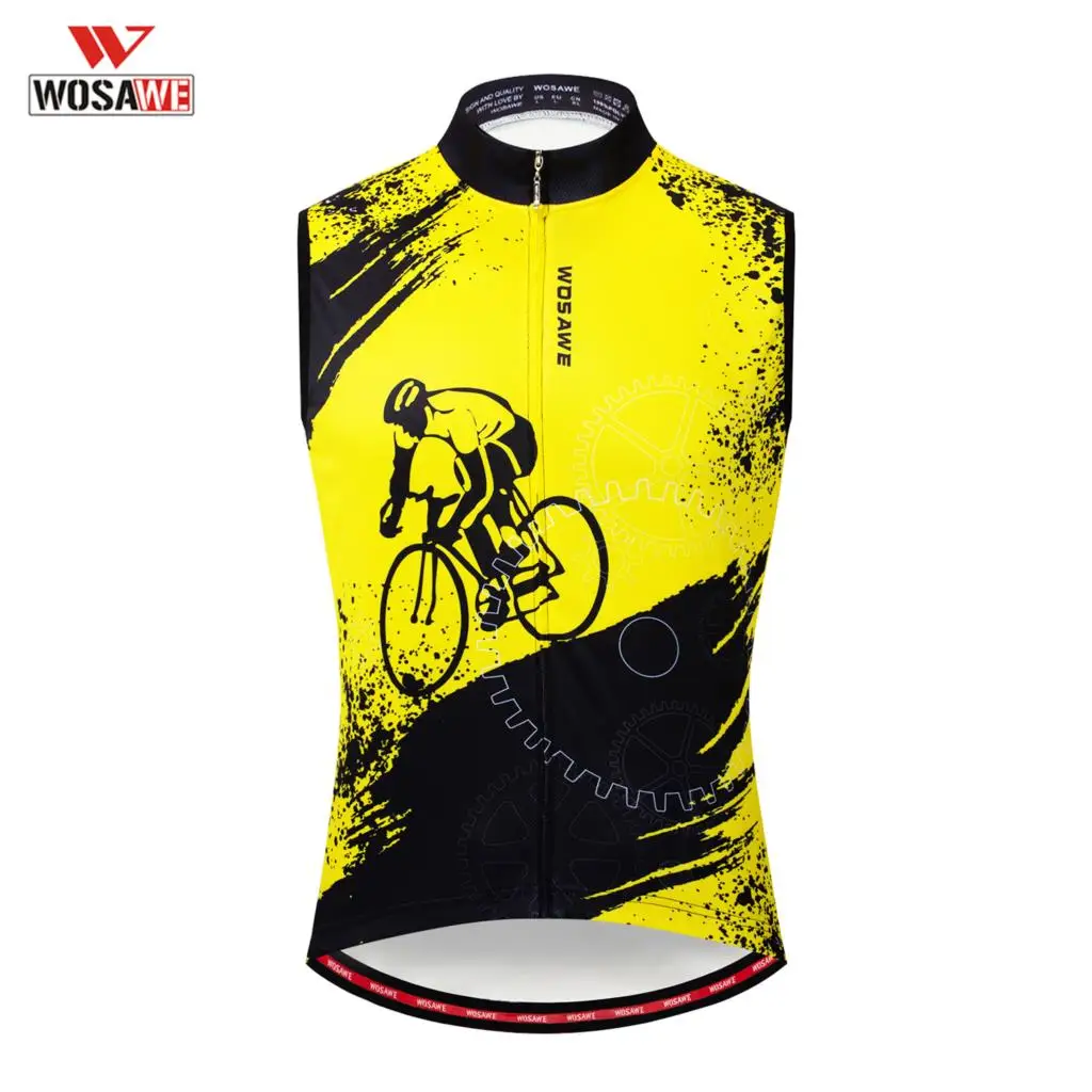 WOSAWE велосипедный жилет без рукавов светоотражающий жилет для бега Летний дышащий MTB велосипед Сетка велосипедная спортивная одежда Ropa Ciclismo