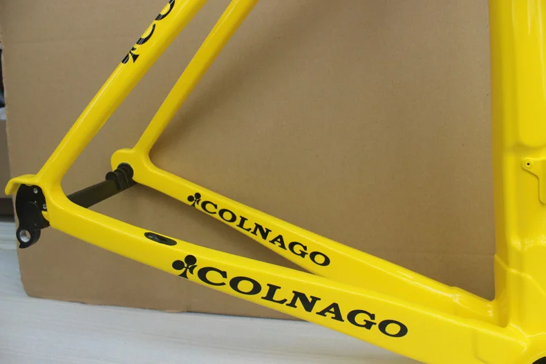 Colnago C60 шоссейная велосипедная Рама красный черный белый углеродное волокно велосипедная Рама+ подседельный штырь+ вилка+ зажим+ гарнитура