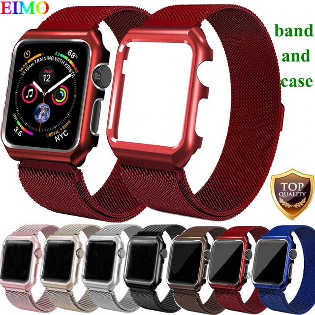 Best Offers EIMO Milanese Loop Strap + Watch Case For Apple Watch band 42mm 38mm Stainless Steel Link Bracelet Wrist Watchbands iwatch 3/2/1 Best Offers EIMO Milanese Loop Strap + Watch Case For Apple Watch band 42mm 38mm Stainless Steel Link Bracelet Wrist Watchbands iwatch 3/2/1