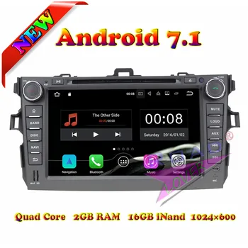 

TOPNAVI 8Inch 2G+16GB Android 7.1 Car PC Head Unit DVD Player For Toyota Corolla 2006 2007 2008 2009 2010 2011 Stereo GPS Navi