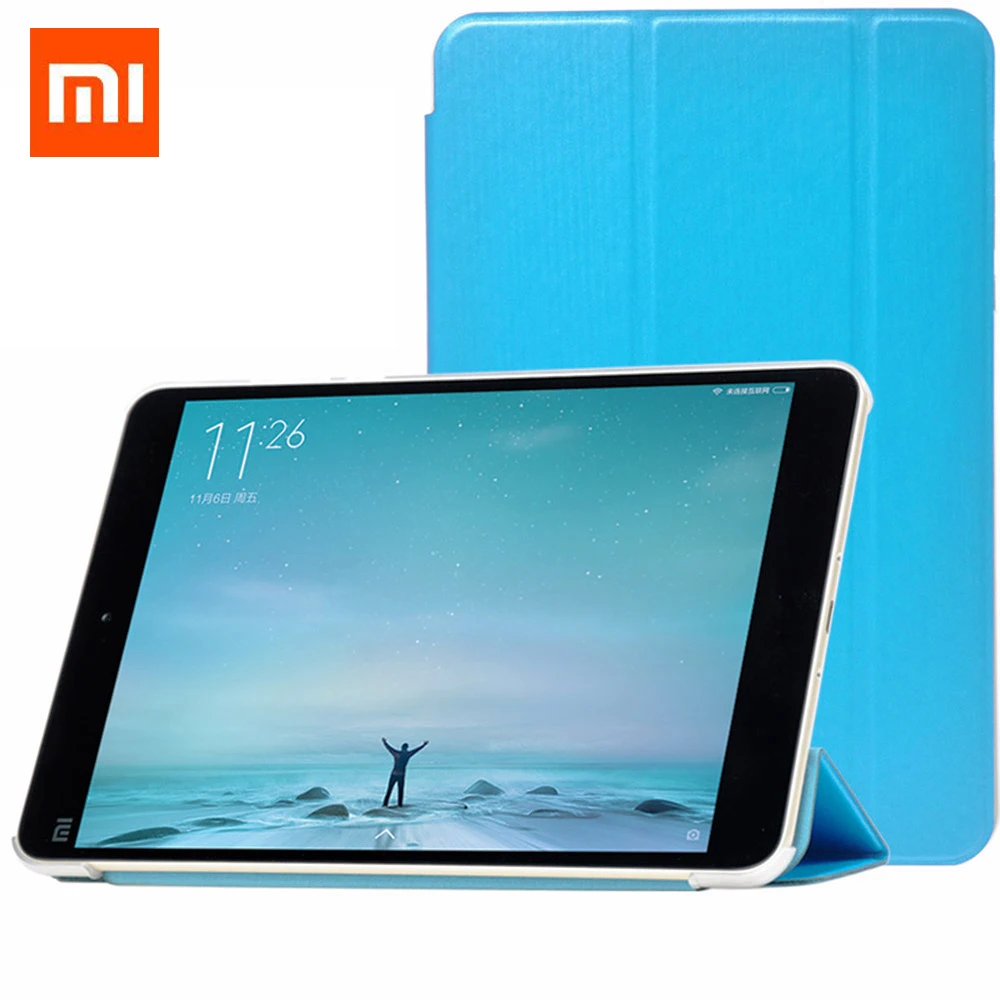 Официальный чехол для Xiaomi Mipad 1 оригинальный трехслойный из искусственной кожи с
