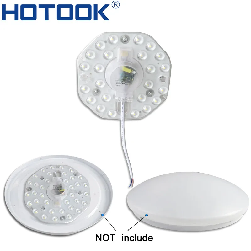 

HOTOOK LED Ceiling light Module Source for Retrofit surface mounted Lamp 12W 24W 32W 40W with Magnet PCB Driver Free Shipping