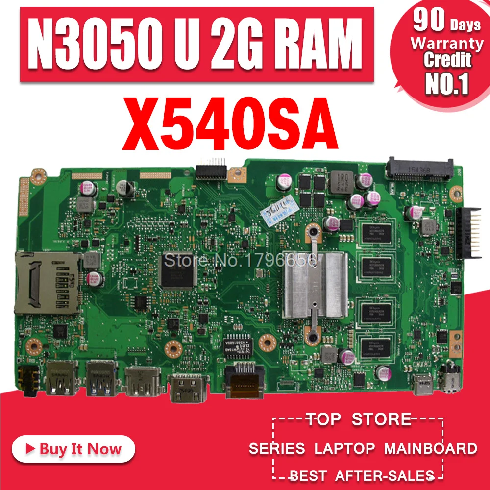 X540SA محمول اللوحة الأم ل ASUS VivoBook X540SA X540S X540 F540S اختبار اللوحة الأصلية 2 GB RAM N3050 N3060 وحدة المعالجة المركزية