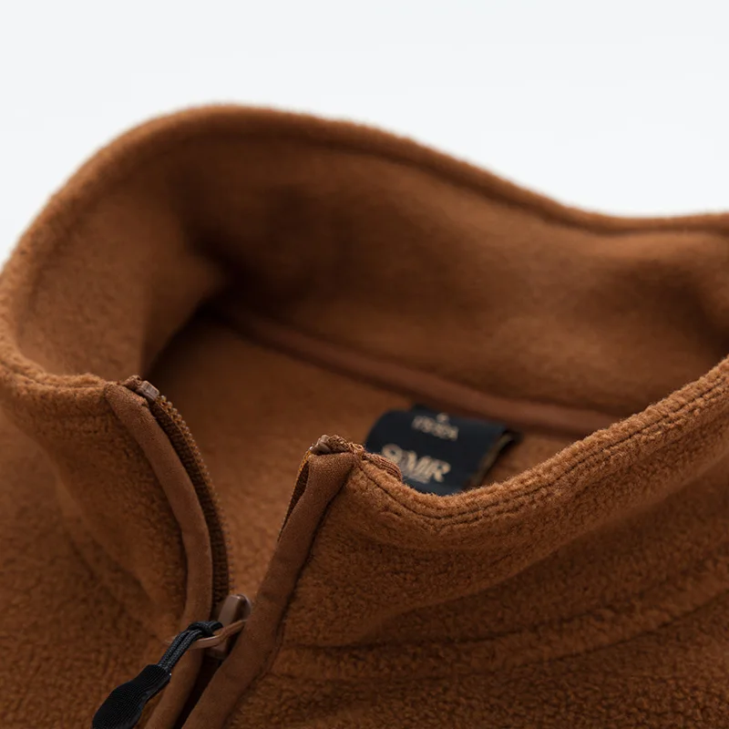 SEMIR мужская флисовая куртка с длинными рукавами воротником стойкой повседневная