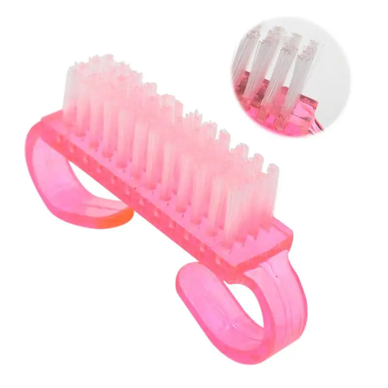5 Pcs Fingernail Scrub Cleaning Brushes Handle Grip Nail Brush For