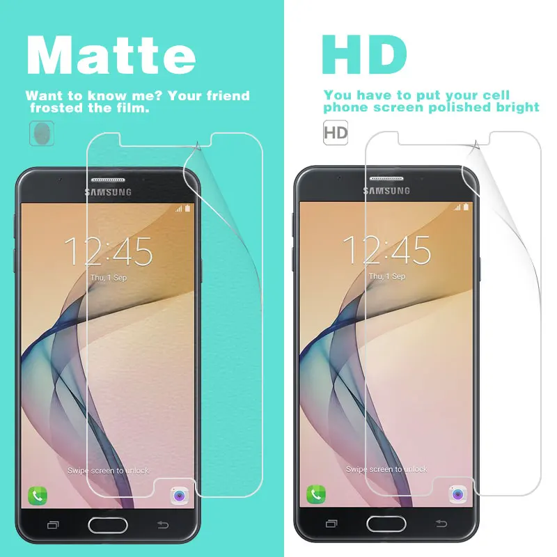 Передного LCD HD прозрачная глянцевая Защитная пленка для Samsung Galaxy J7 Prime G610F G6100 5 В