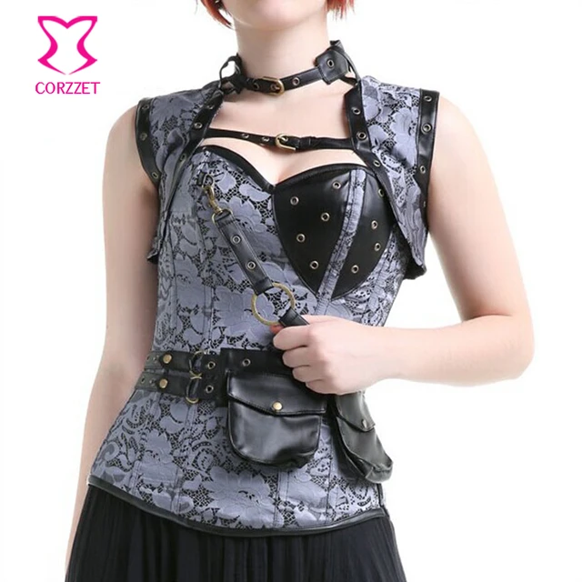 vintage steel boned waist trainer corset plus size steampunk corsets plus size steel boned corsets