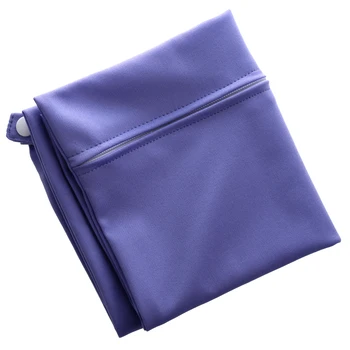 

Waterproof Zippered Pocket Washable Reusable Baby Cloth Diaper Bag Purple