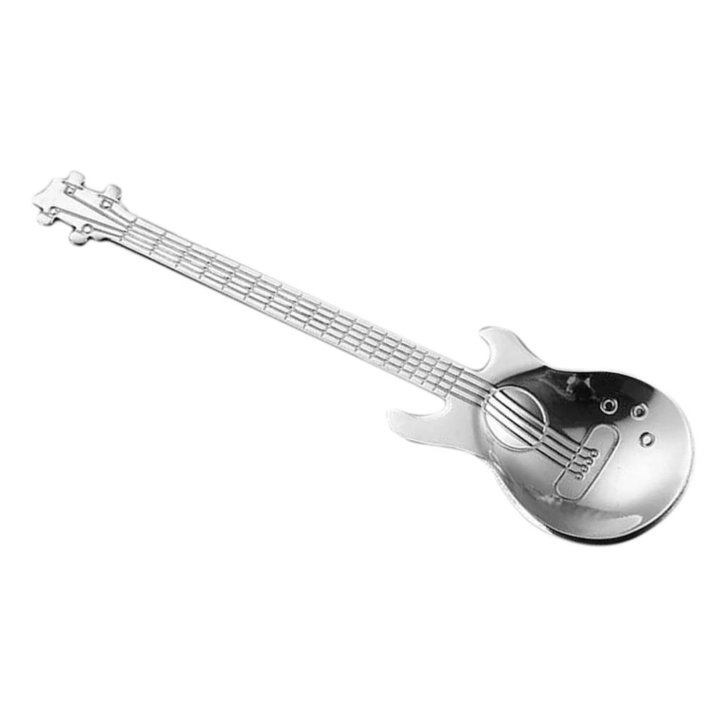 Stainless Steel Guitar Mixing Scoop Cocktail Stirring Spoon Bar Mixing Utensil Barware for mixing drinks smoothies