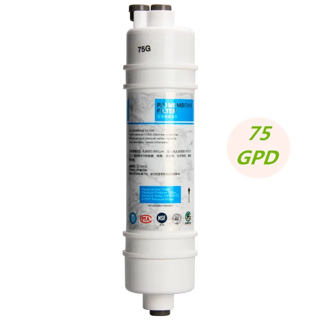 Special Price NEW 75 GPD RO membrane Quick Connect Plug-In Reverse Osmosis Membrane Filter For 10-Inch Household Water Purifier Machine Special Price NEW 75 GPD RO membrane Quick Connect Plug-In Reverse Osmosis Membrane Filter For 10-Inch Household Water Purifier Machine