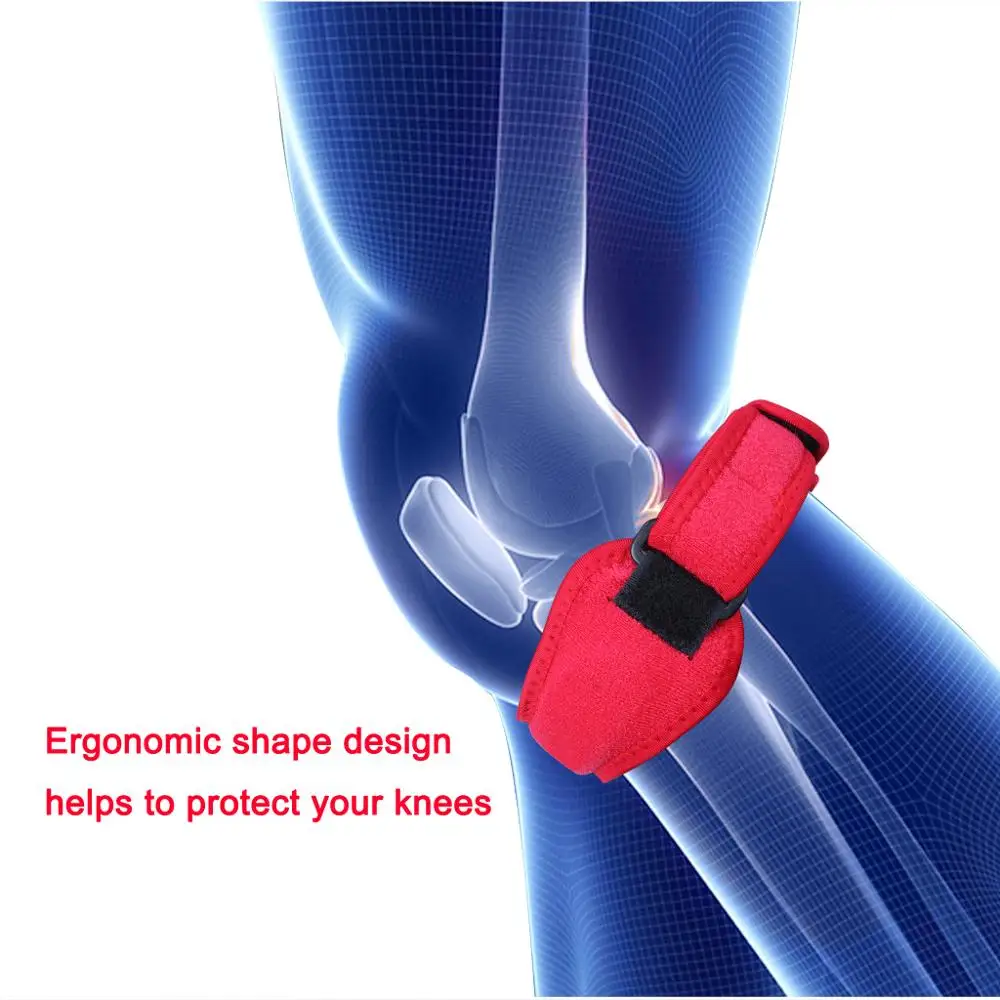 100X Professional Patella Tendon Strap Runner's & Jumper's Knee Strap Support Protective Bands