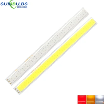 

Sumbulbs Double Color COB LED Light Source 2W White Red Orange Chip On Board DC12V 170*15MM COB Strip Lamp Two Color On One Bulb
