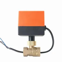 220 В Электрический двухсторонний медный шаровой клапан, 3 провода 2 переключатель управления водяной клапан, Электрический регулирующий клапан резьба DN15 DN20 DN25, J19052