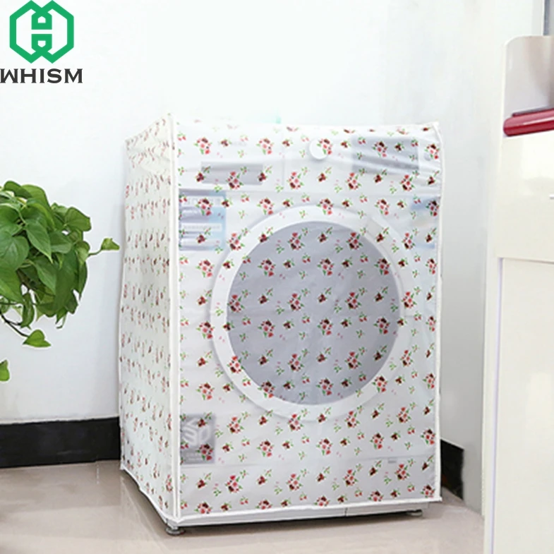 

PEVA Waterproof Sunscreen Washing Machine Cover Waterproof Washing Machine Protective Dust capa para maquina de lavar roupa