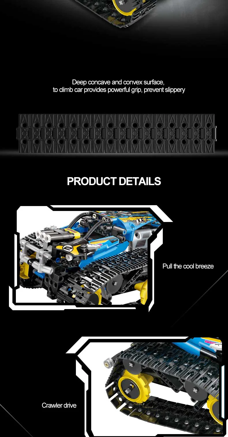 Форма KING 13032 13036 RC гоночный автомобиль приложение дистанционное управление гусеничный автомобиль строительные блоки Technic 42095 RC игрушки подарочные кубики