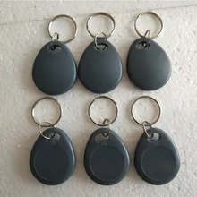 100 шт EM4305 Копировать перезаписываемый Перезаписываемый RFID брелок для ключей с биркой карты 125 кГц-серый