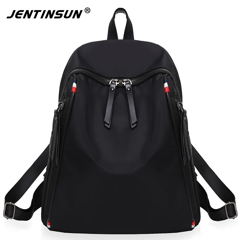 Black Nylon Backpack Women's IUCN Water