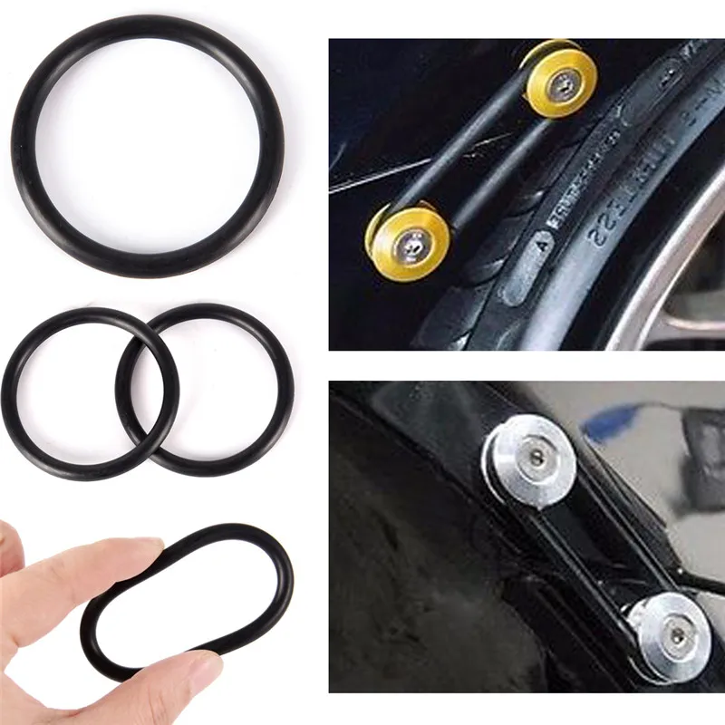 

4PCS/lot Black car bumpers Quick Release Fasteners Replacement Rubber O-Rings Gaskets