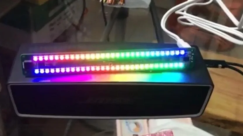 LINK1 двойной 30 уровневый индикатор VColorful Music AudioSpectrum стереоусилитель измеритель УФ