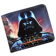 Мужской подростковый модный крутой кошелек Звездные войны, кредитный держатель для карт, кошелек с карманом для монет