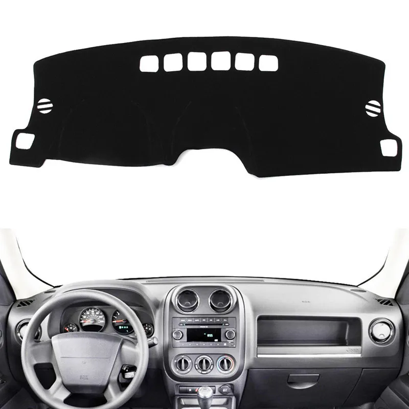 

Car Dashboard Cover Dashmat Mat Pad Sun Shade Instrument Protective Carpet For Jeep Patriot Compass 2011 2012 - 2017 Accessories