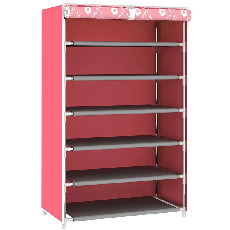 

Home Shoes Cabinet Shelf Assembled Dustproof Multilayer Clear Shoe Rack Storage Furniture DIY Expander Stretcher Organizer